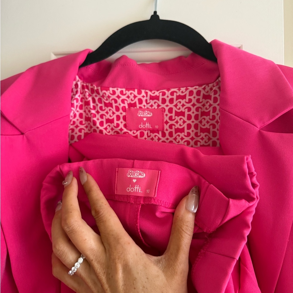 Dotti Barbie The Movie hot pink blazer pant set - Picture 3 of 7